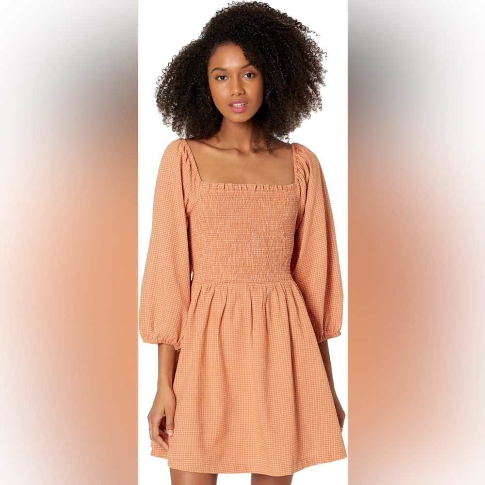 Lost + Wander Orange Where The Heart Is Mini Dress SZ M used once